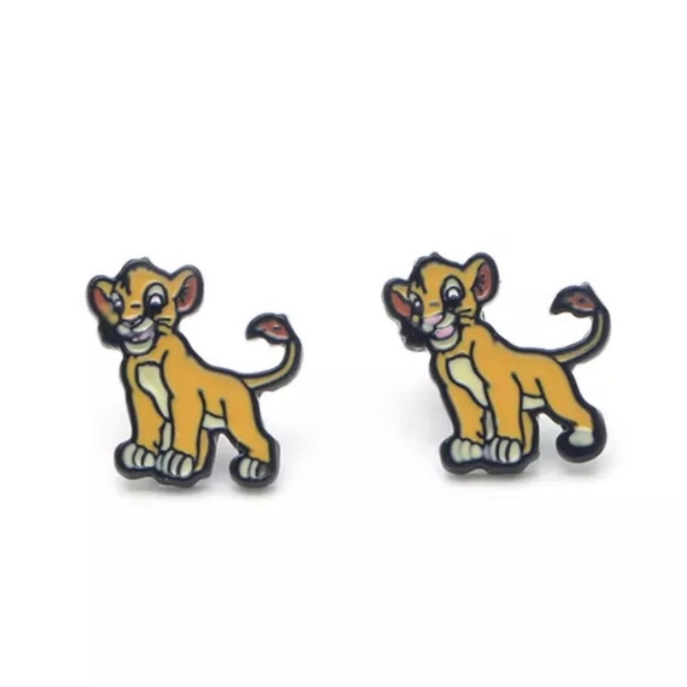 Lion king earrings